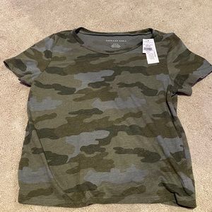 Camo american eagle tee